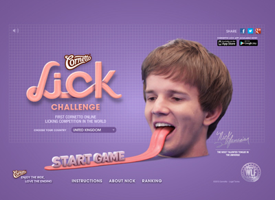 Cornetto Lick Challenge