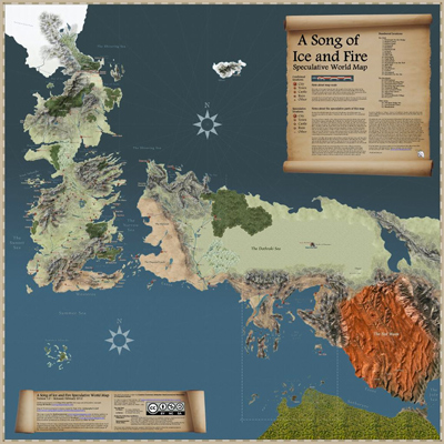 Interactive Game of Thrones Map with Spoilers Control