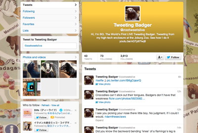 The World's First LIVE Tweeting Badger