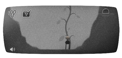 Google ロズウェル事件66周年で、UFOの残骸を回収して宇宙人を救うゲームのロゴに！