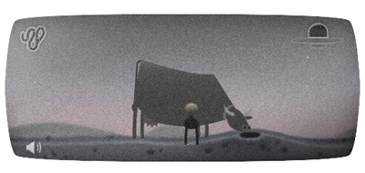 Google ロズウェル事件66周年で、UFOの残骸を回収して宇宙人を救うゲームのロゴに！