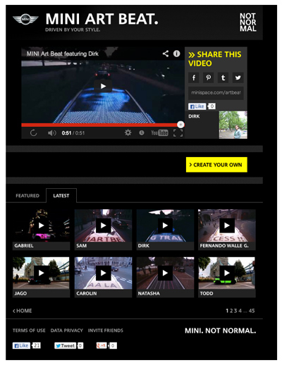 MINI Art Beat. Your Ride Awaits.