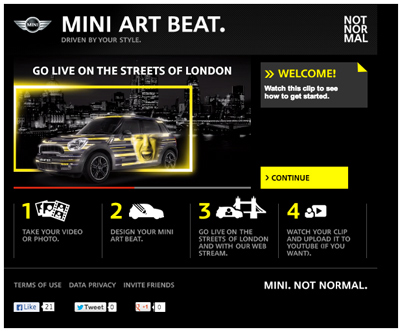 MINI Art Beat. Your Ride Awaits.