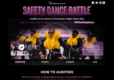 Virgin America Safety Video #VXsafetydance