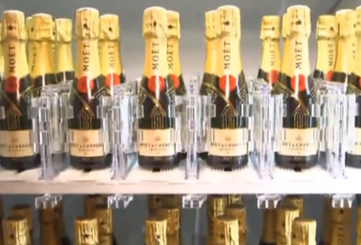 The World's Only Champagne Vending Machine