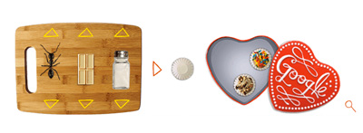 Google ハッピーバレンタイン！3つのチョコレートを作って誰かに送れるロゴに！