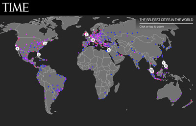 Cities Ranked by Selfies: Where Are the Most Selfies Taken? - TIME