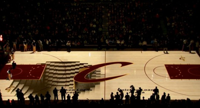 Cleveland Cavaliers PreGame Court Projection