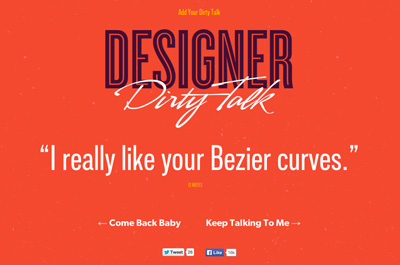 Designer Dirty Talk