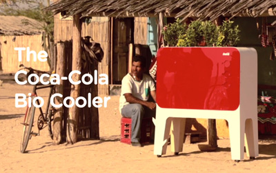 The Coca-Cola Bio cooler