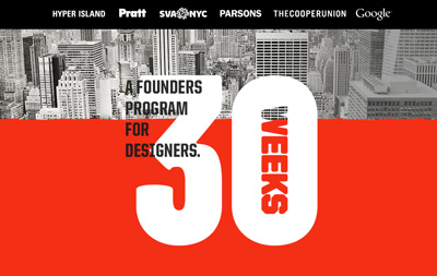 30 Weeks: A founders program for designers