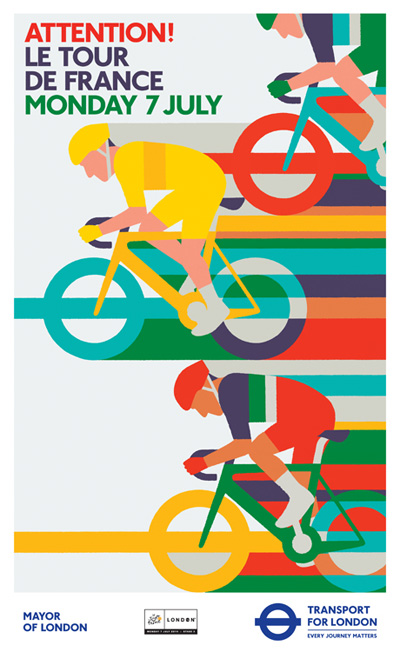 Le Tour de France Above Poster
