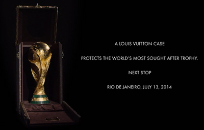 Louis Vuitton presents the FIFA World Cup™ Trophy Case escorted by Gisele Bündchen