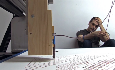 Ghost In The Machine (blood robot selfie)