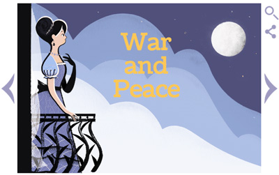 Google ロシアの文豪レフ・トルストイ生誕186周年を記念したスライドロゴに！