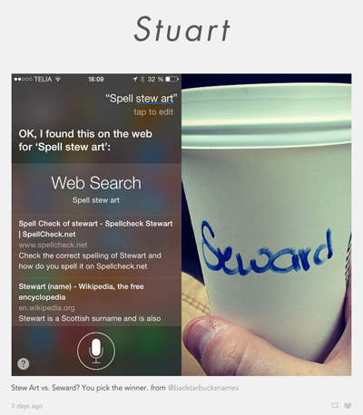 Siri vs. Starbucks