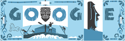 Google イースター島の巨石文化を研究したトール・ヘイエルダール生誕100周年記念ロゴに！
