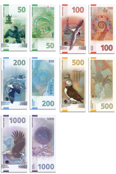 NORWAY NEW BANKNOTE SERIES