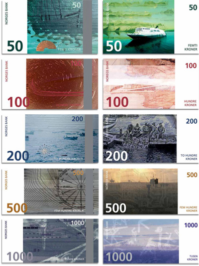 NORWAY NEW BANKNOTE SERIES