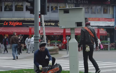 Stealing speed camera