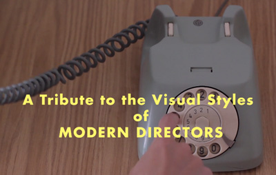 A Stock Footage Tribute to the Visual Styles of Modern Directors