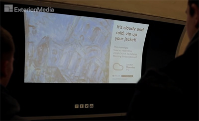 Exterion Media and Tate Britain bring weather underground