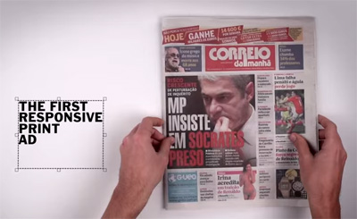 The first Responsive Print Ad