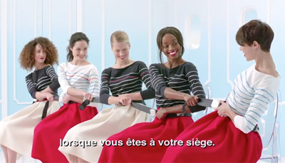 New Air France safety demonstration video