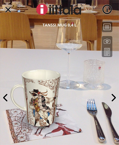 Tanssi augmented reality app.