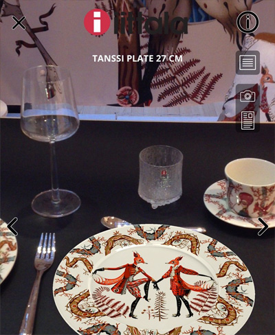 Tanssi augmented reality app.
