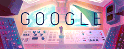 Google 女性初のスペースシャトル乗組員サリー・ライドさん生誕64周年を記念して、5種類のGIFアニメロゴに！