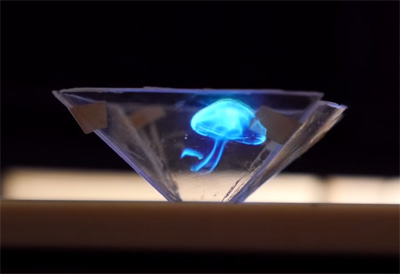 Turn your Smartphone into a 3D Hologram
