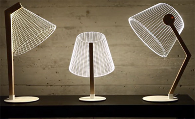 3D optical illusion lamp