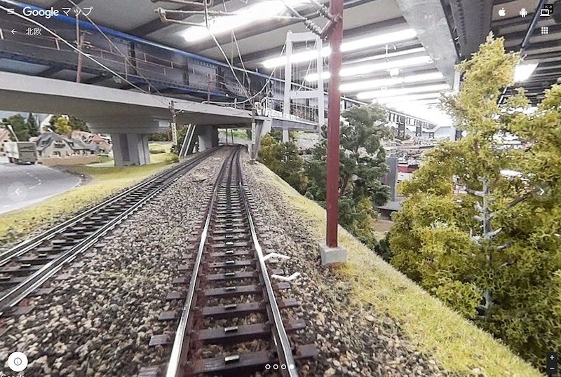 世界最大の鉄道模型ジオラマを体験しよう。 - Google マップ