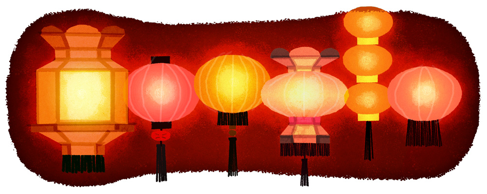 Google 2016年ランタン フェスティバル記念ロゴに！