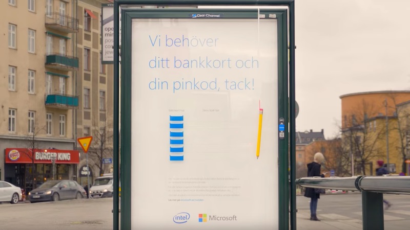 Offline phishing experiment by Microsoft & Intel