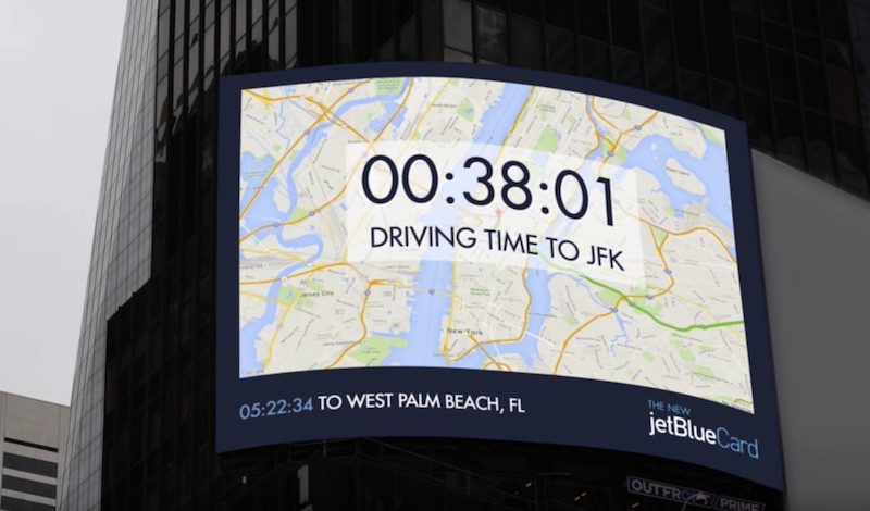 The JetBlue Card - Times Square Billboard