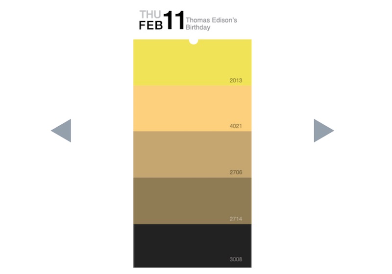 Nerolac Shadecard Calendar
