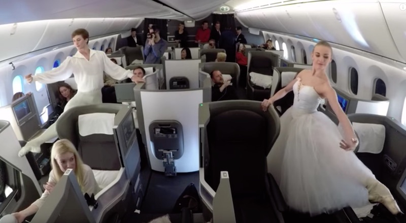World’s first ballet and musical performance at 41,000 feet