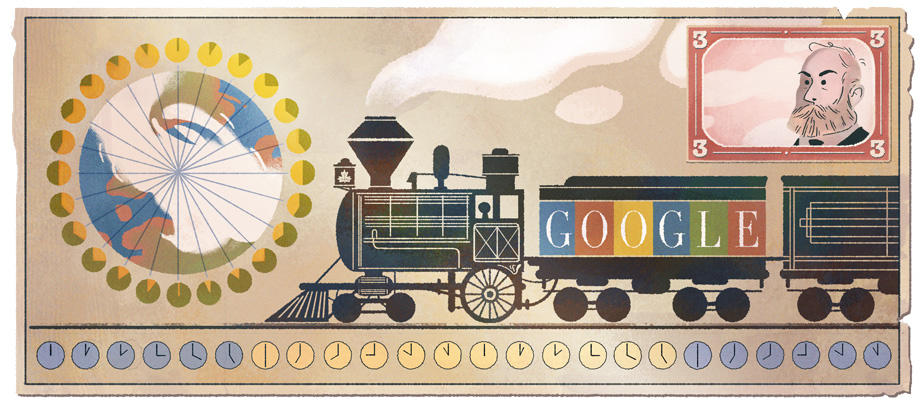 Google サー・サンドフォード・フレミング生誕190周年記念ロゴに！