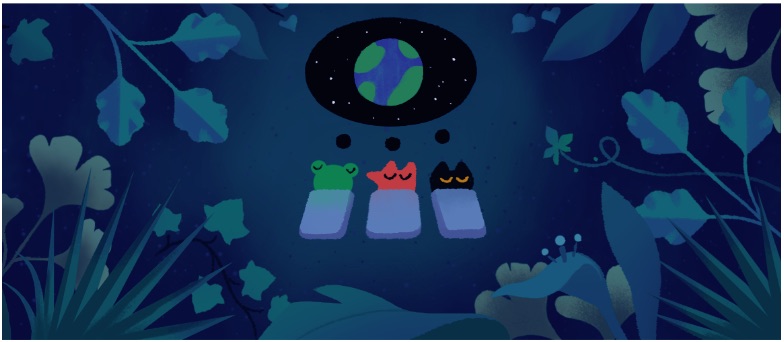 Google アースデーを記念して、地球のことを考えるロゴに！