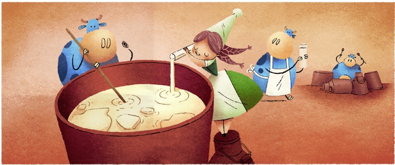 Google カマンベールチーズを発明したとされるマリー・アレル生誕256周年記念ロゴに！