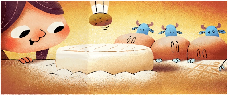 Google カマンベールチーズを発明したとされるマリー・アレル生誕256周年記念ロゴに！