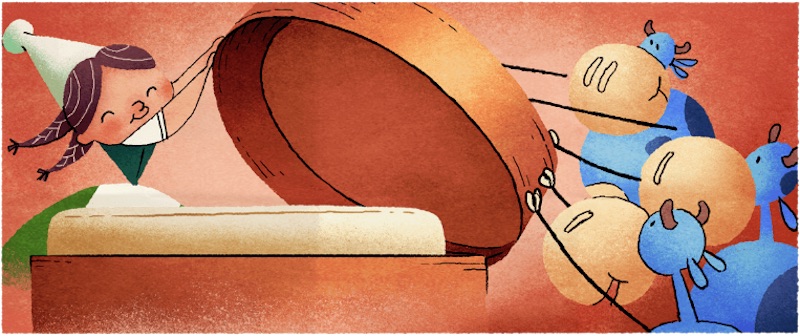 Google カマンベールチーズを発明したとされるマリー・アレル生誕256周年記念ロゴに！