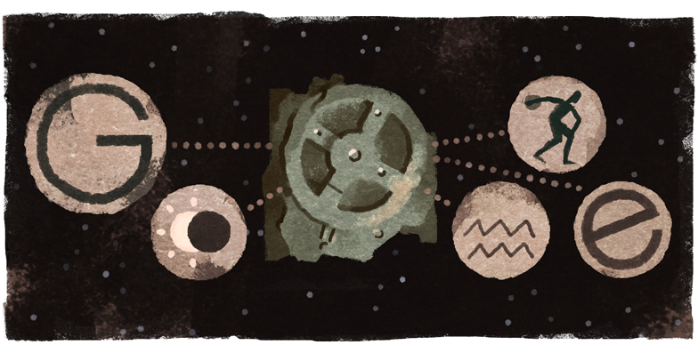 Google アンティキティラ島の機械発見115周年記念ロゴに！