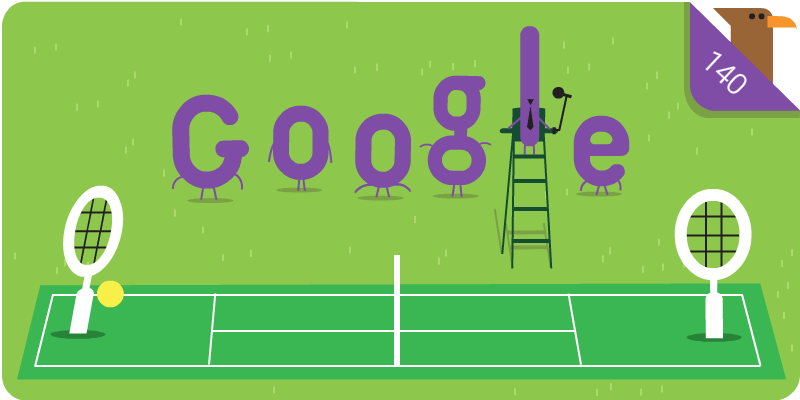 Google 祝140周年！ウインブルドン開幕ロゴに！