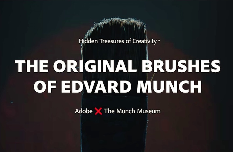 THE ORIGINAL BRUSHES OF EDVARD MUNCH