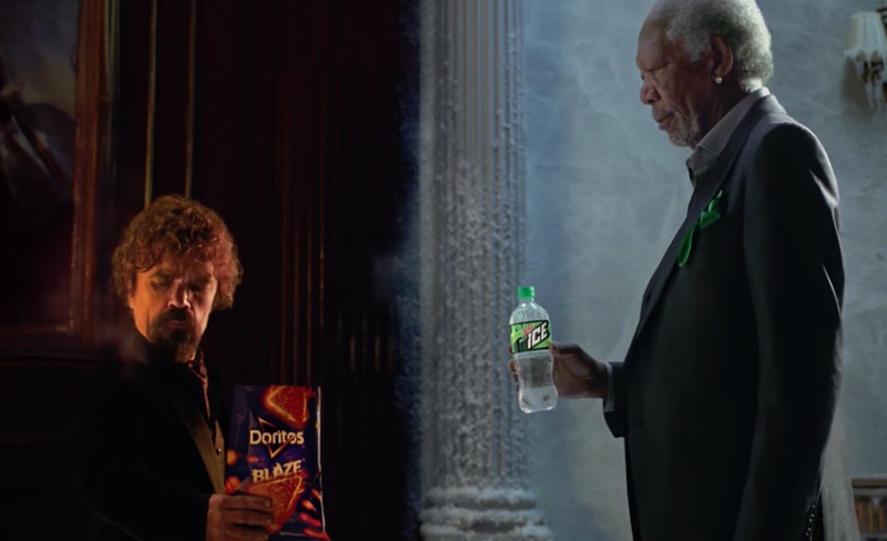 DORITOS BLAZE vs. MTN DEW ICE | Super Bowl Commercial with Peter Dinklage and Morgan Freeman
