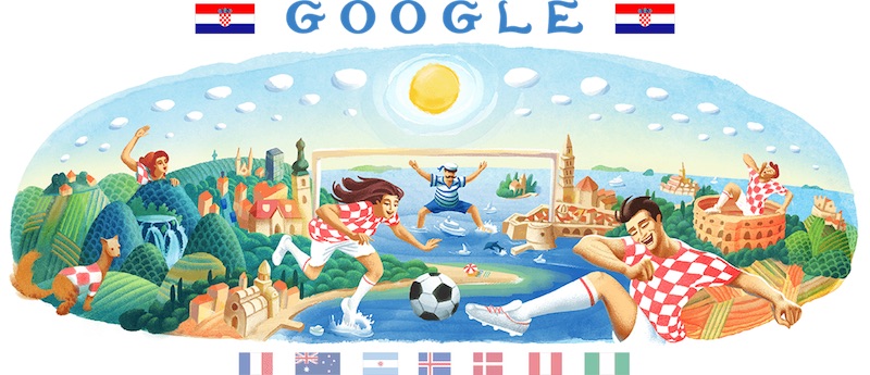 Google 2018年ワールドカップ - 3 日目ロゴに！