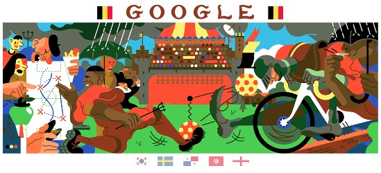 Google 2018年ワールドカップ - 5 日目ロゴに！